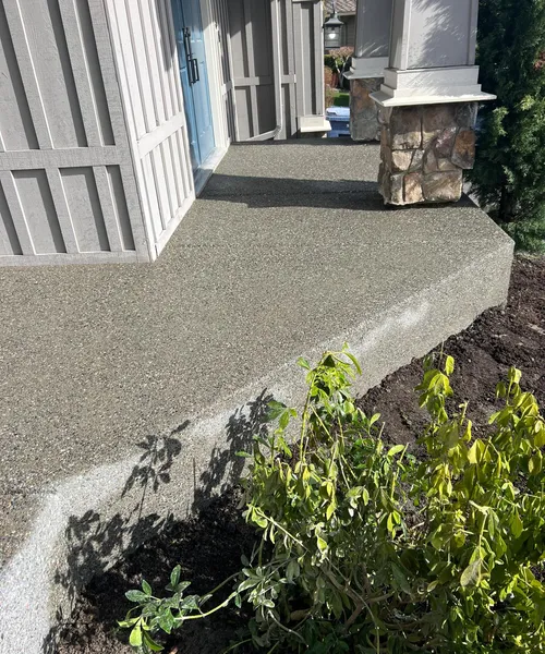 Exposed Aggregate Entry Porch And Steps Replacement in Everett 
